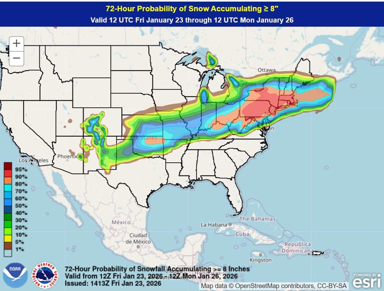 'Crippling' winter storm carries ice, snow. See latest forecast maps