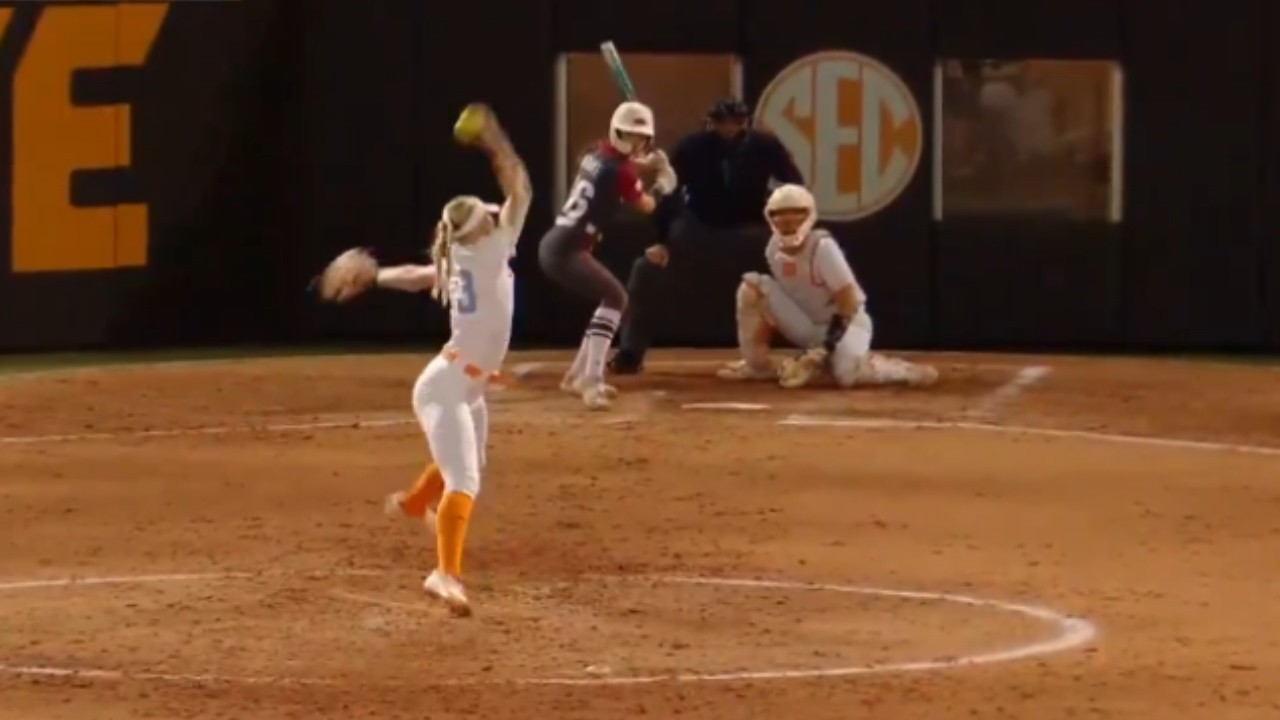 This softball pitcher just threw the fastest pitch of all time<br><br>