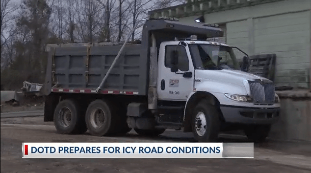 DOTD prepares for icy road conditions, LSP urges caution if you must ...