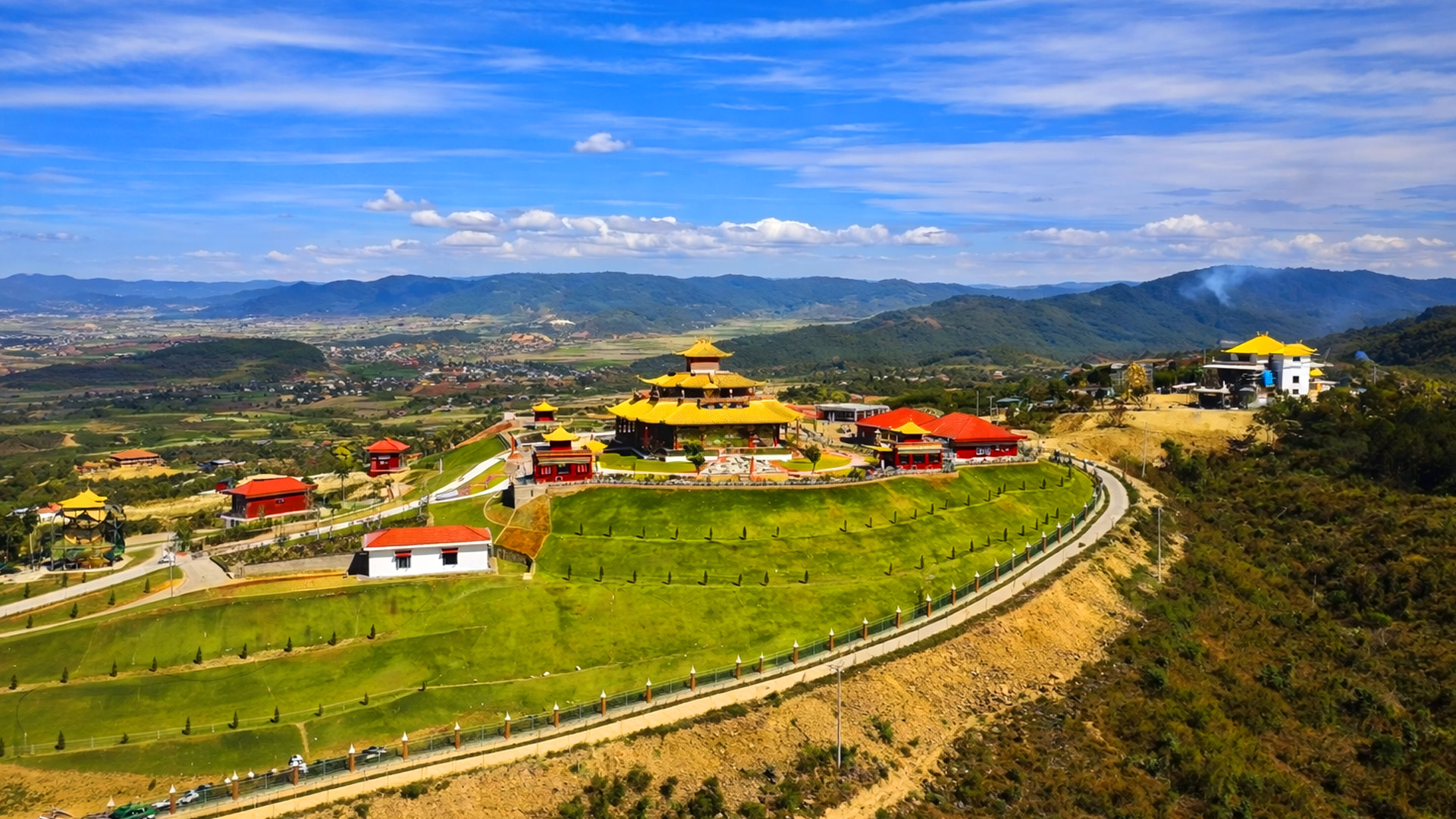 The peaceful landscape of Kambute village
