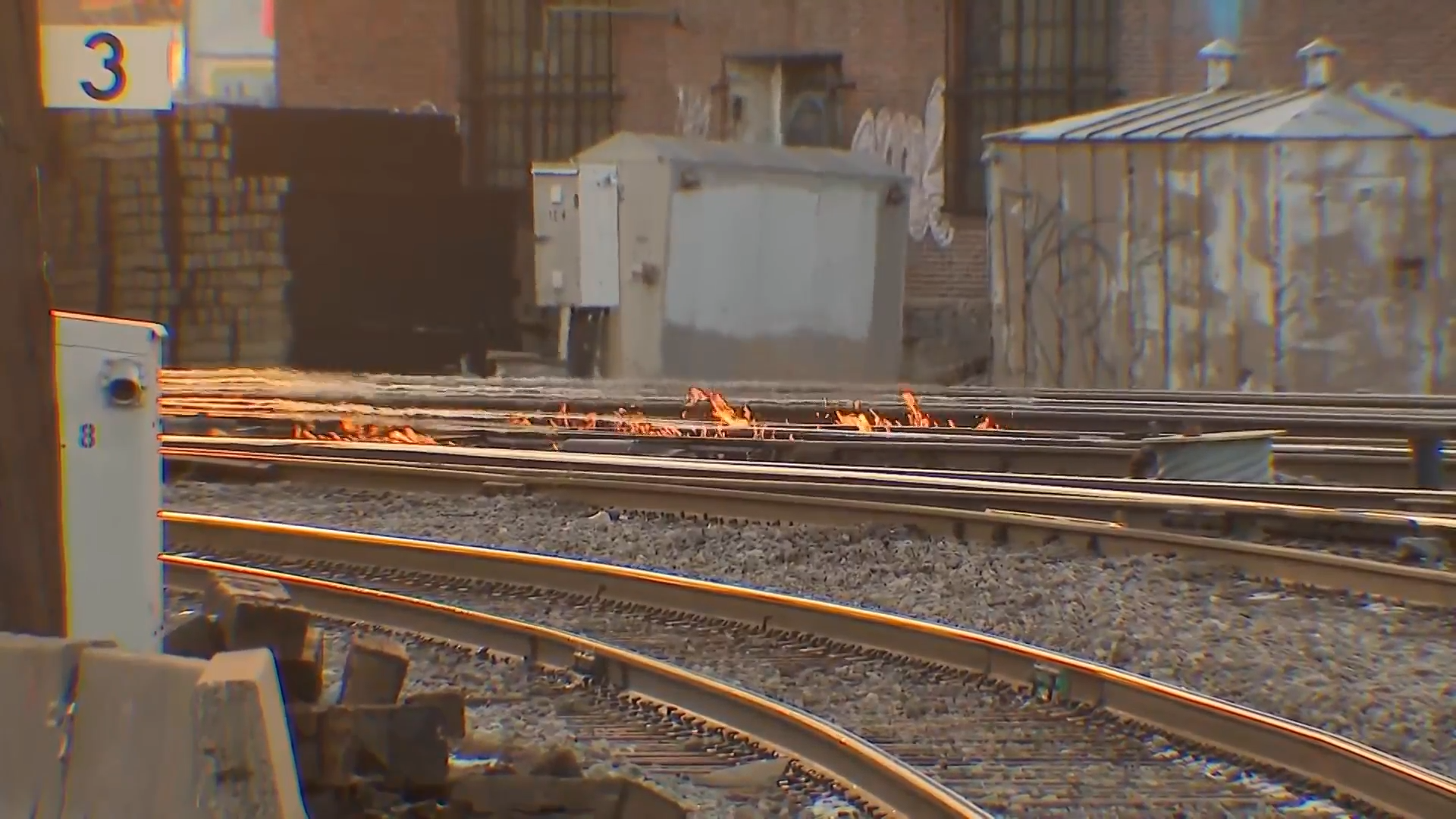 Yes, the Metra train tracks are supposed to be on fire when it's this cold