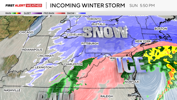 Storm timeline details when snow is forecast to start and end in ...
