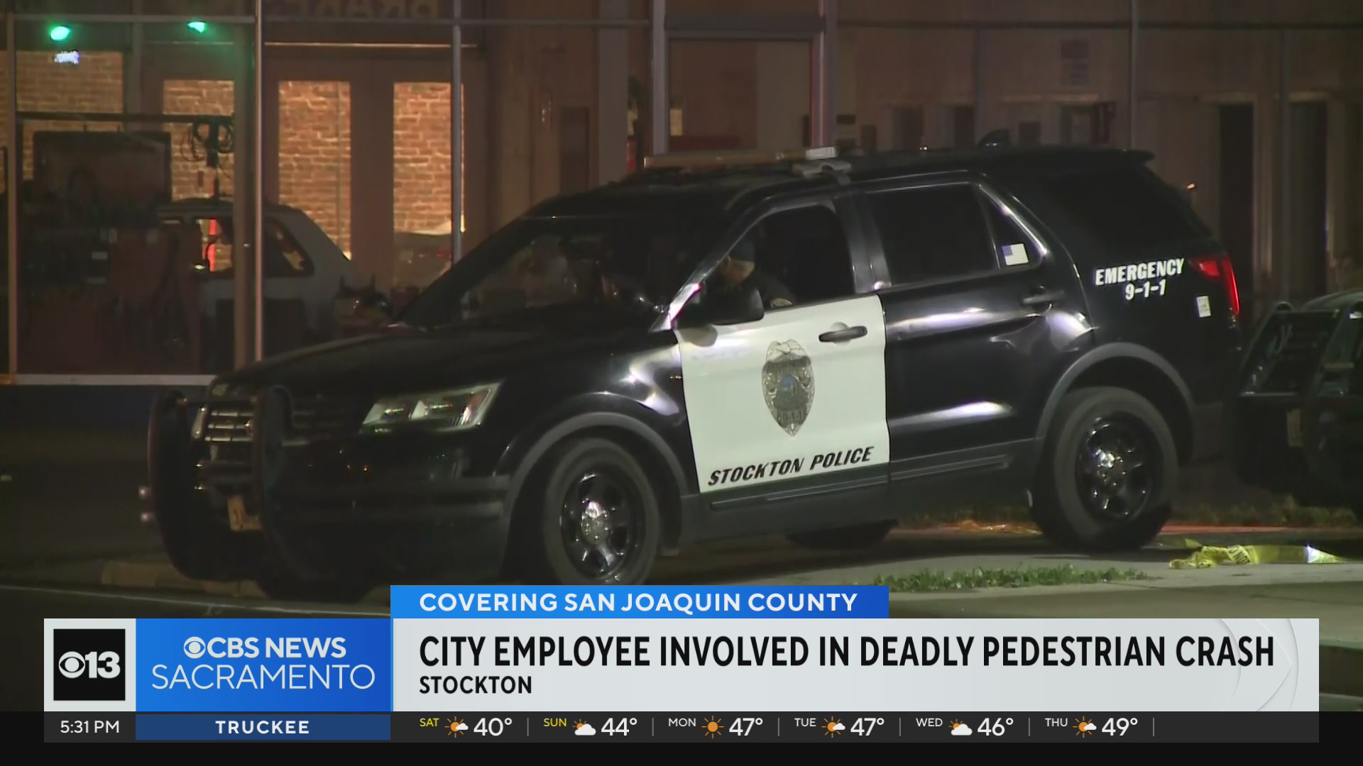 Latest on Stockton city employee's involvement in deadly pedestrian crash