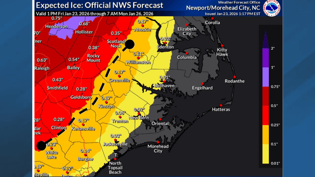 Winter weather advisory in effect as freezing rain, strong winds ...