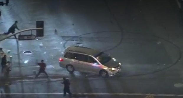 Man who drove minivan at anti-ICE protesters in Los Angeles sentenced