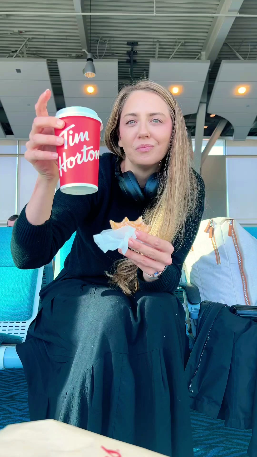 Why are donuts and coffee the perfect travel snack? 😍 #shorts<br>