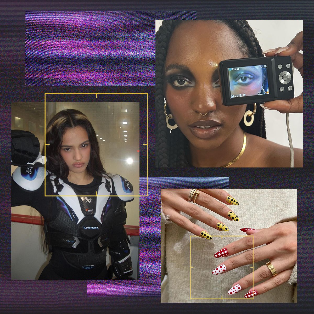 Step aside, clean girls—glitchy glam is the mismatched, new-age beauty ...