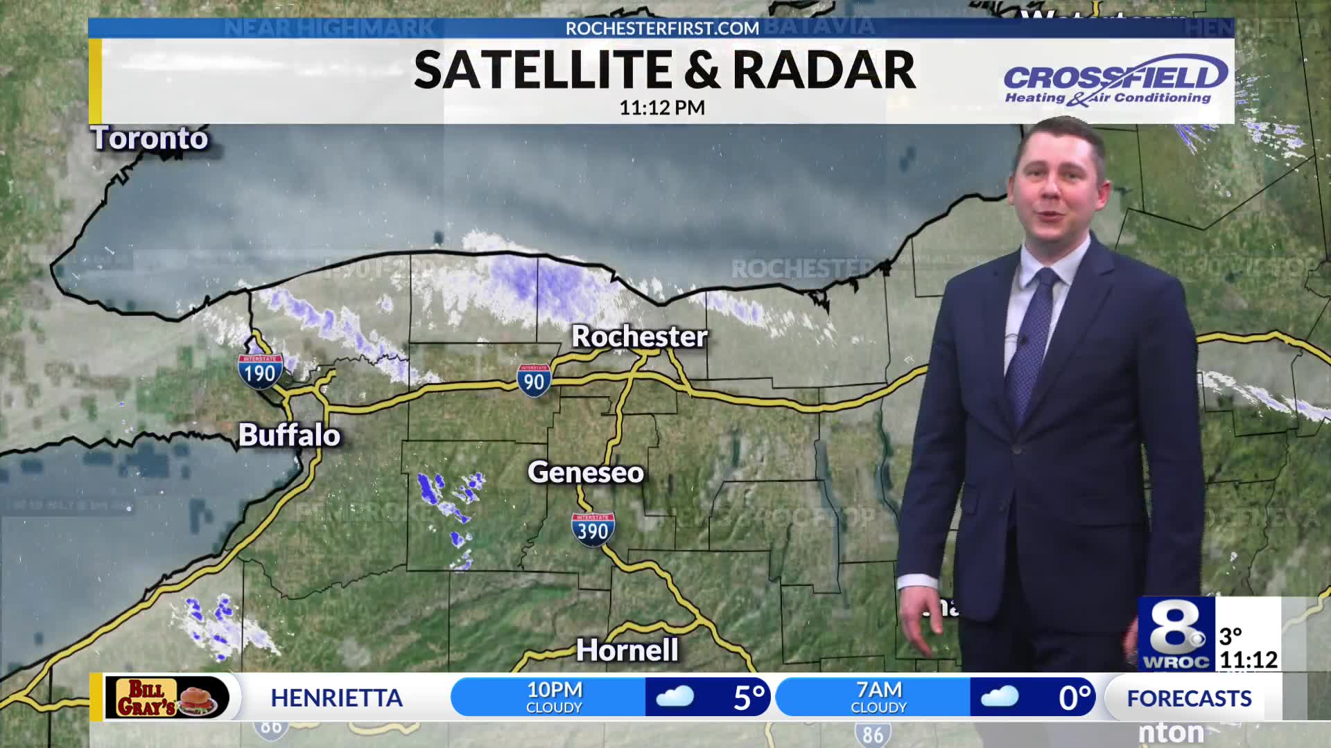 Rochester's Friday overnight weather forecast