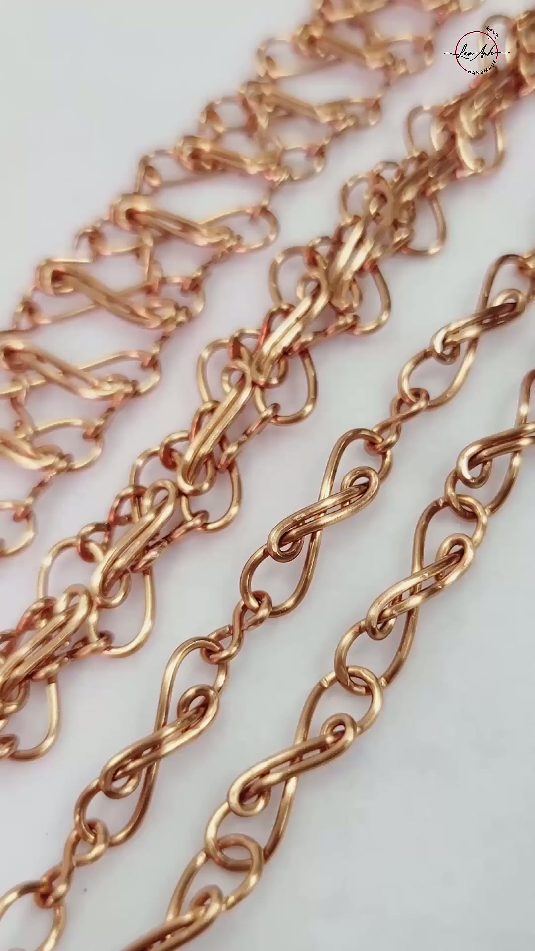 4 stunning chain link styles for an infinity bracelet #shortsvideo # ...
