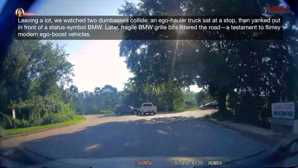 Driver collides with police car