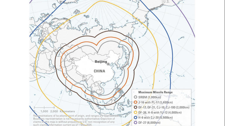 DOD claims these Chinese missiles could reach Hawaii