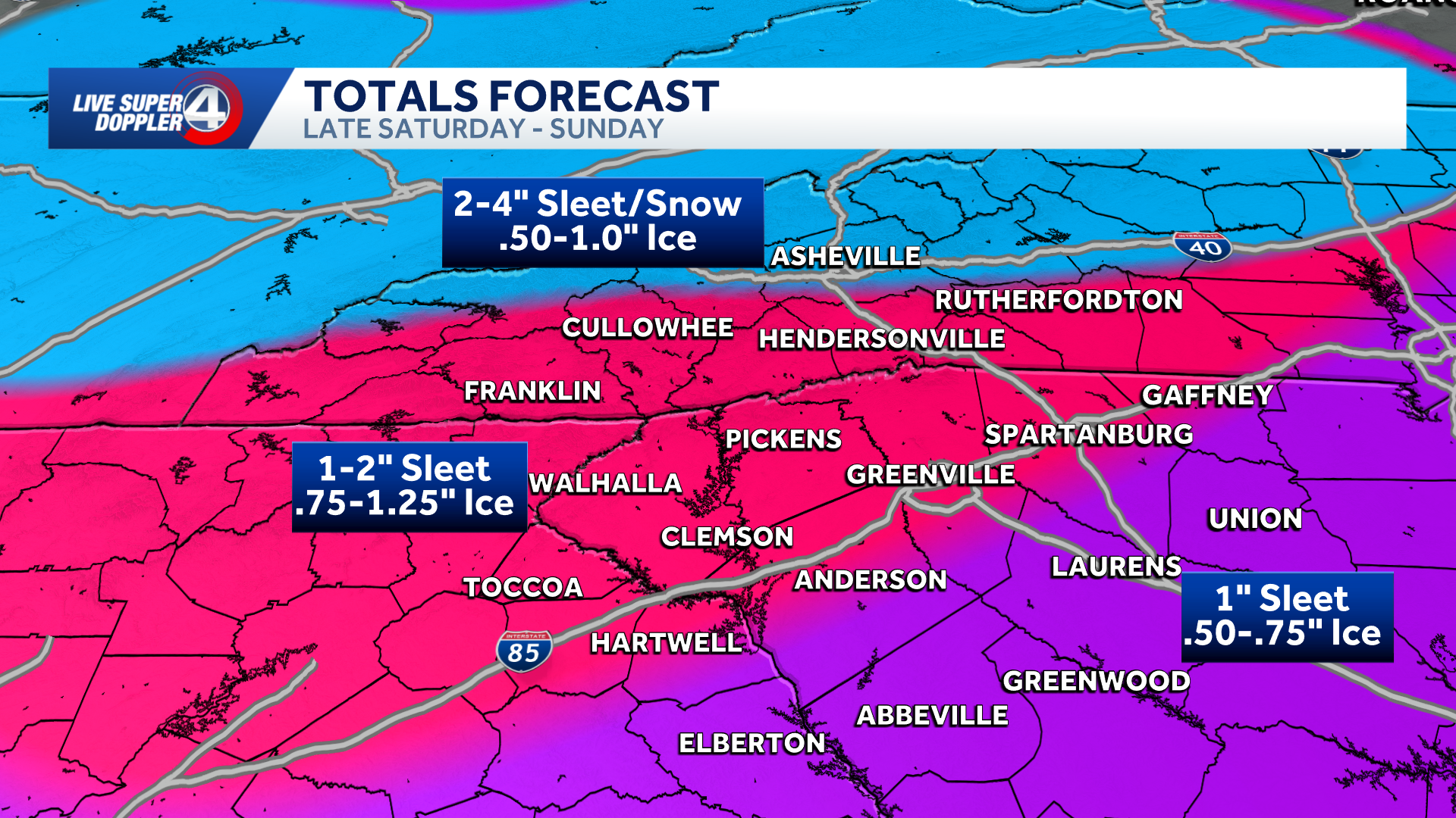 Ice storm impacts begin today: Latest totals and timing