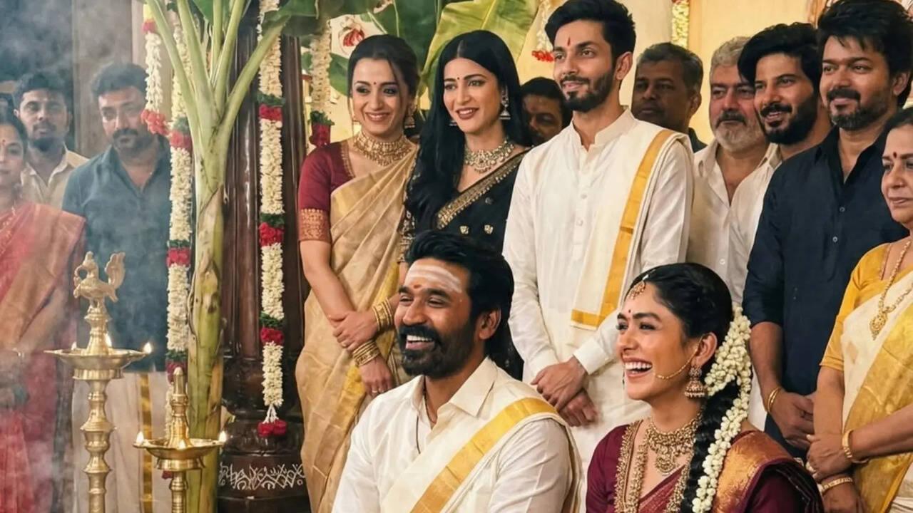 AI-generated video of Dhanush and Mrunal Thakur's wedding goes viral