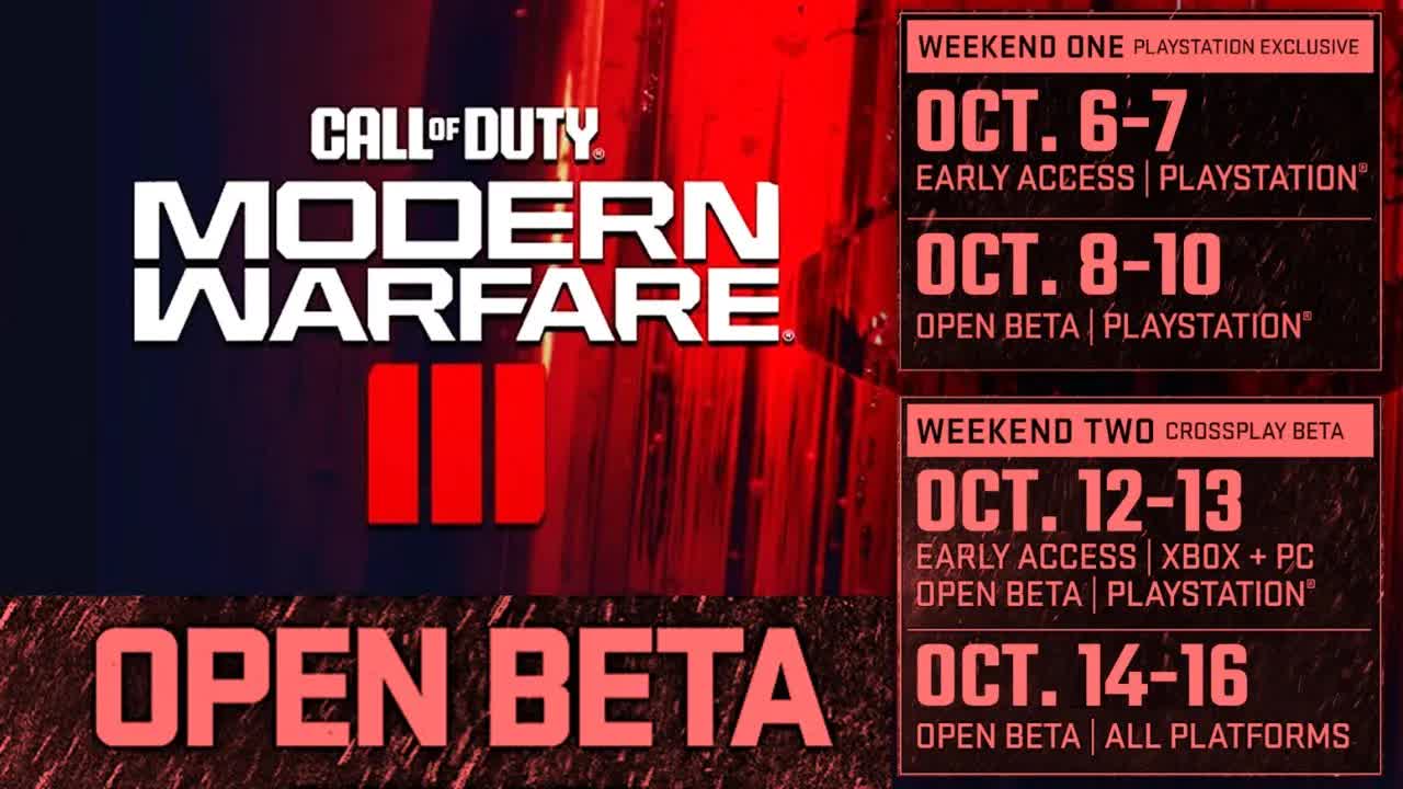 Modern Warfare 3 beta dates revealed! (PS5/PS4, Xbox, PC) MW3 beta ...