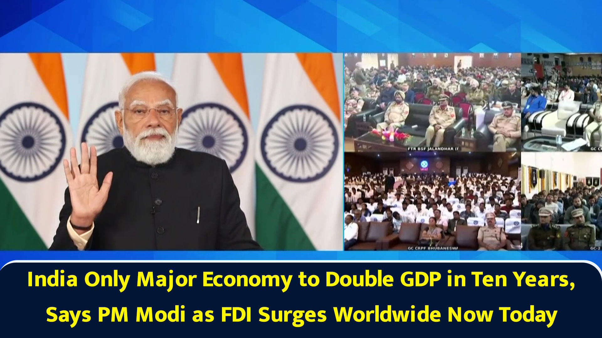 India Only Major Economy to Double GDP in Ten Years, Says PM Modi as ...