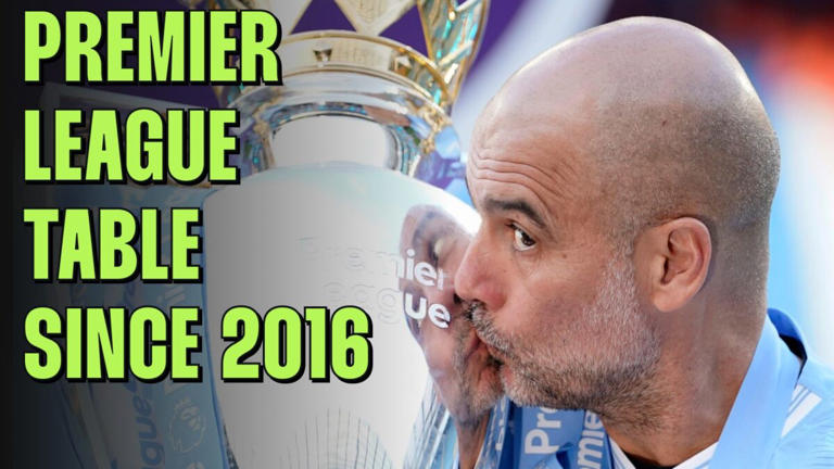 The wild Premier League table over the past 10 seasons since 2016: Man ...