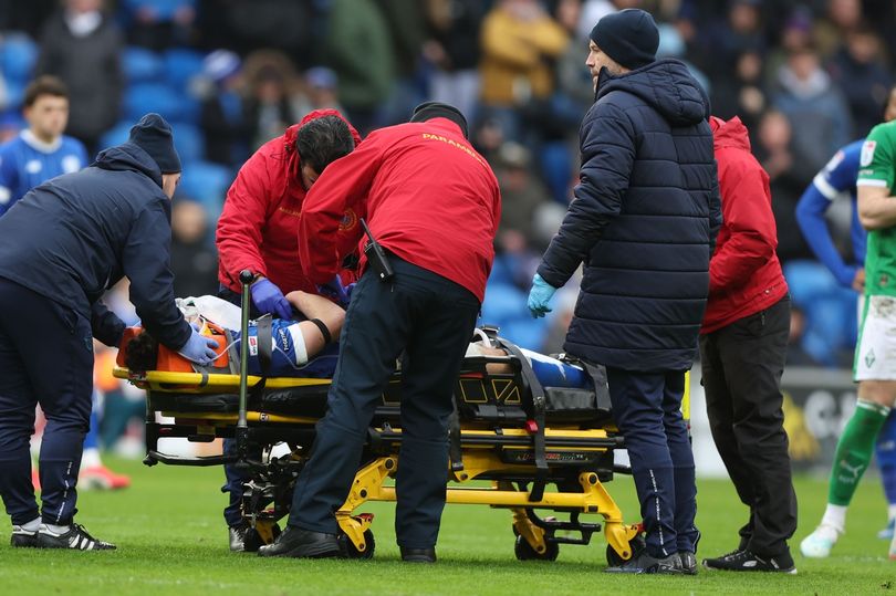 EFL clash halted after horror injury with star administered oxygen and ...