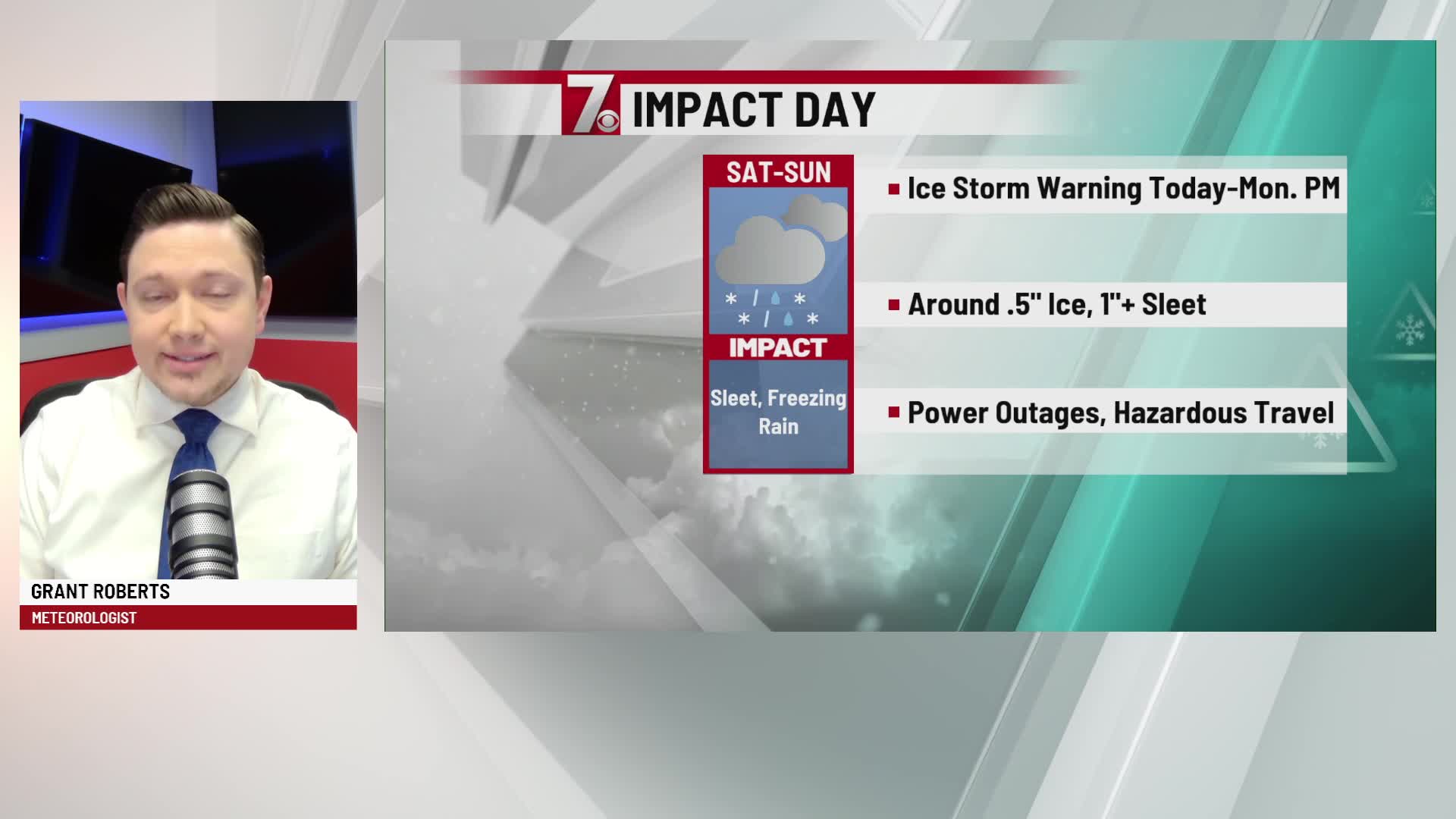 Saturday morning ice storm update