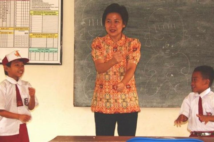 Ilustrasi guru honorer atau guru non ASN