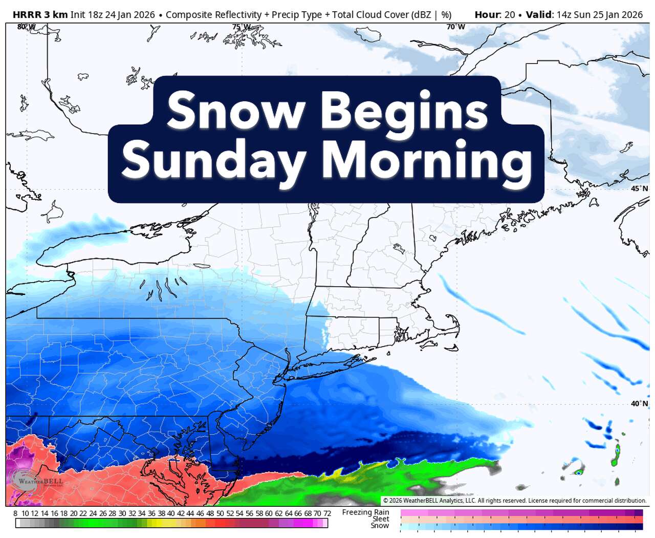 Major winter storm will hit CT in the next 24 hours. Here are the latest snow projections<br>