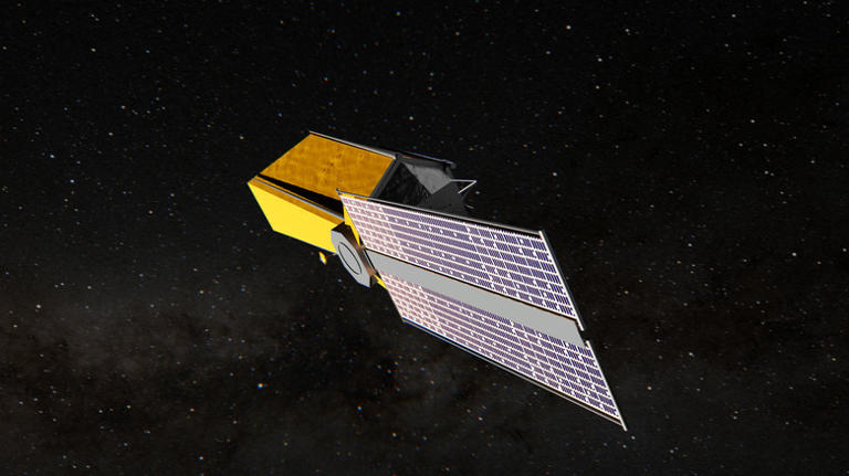 Artist's concept of the Habitable Worlds Observatory