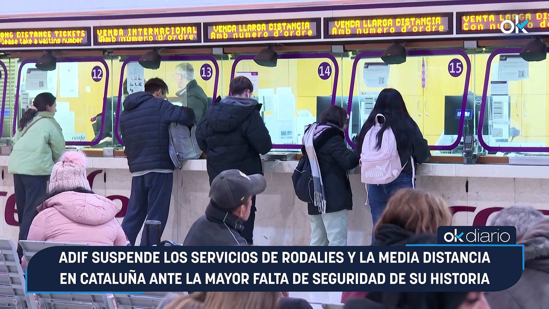 Adif suspende los servicios de Rodalies y la media distancia en ...