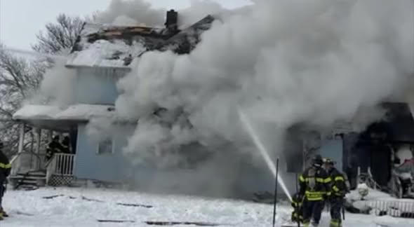 Large fire consumes home on Grand Rapids’ southwest side