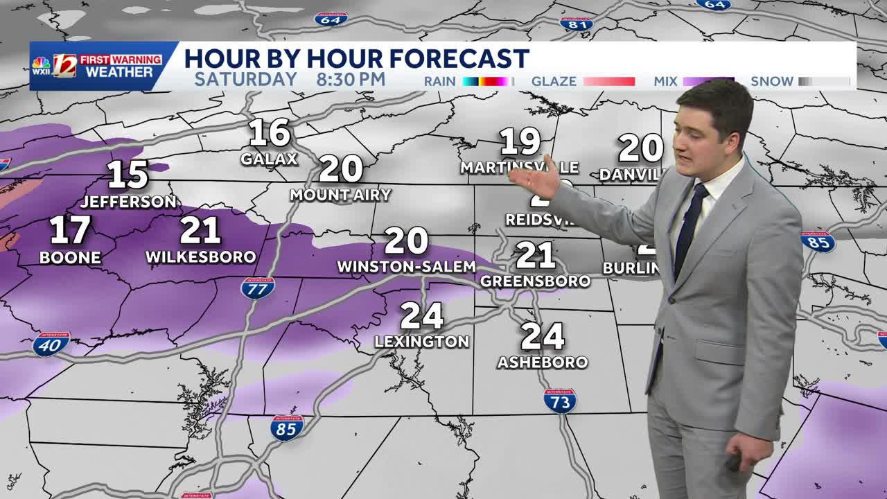 Winter storm update North Carolina Saturday Morning