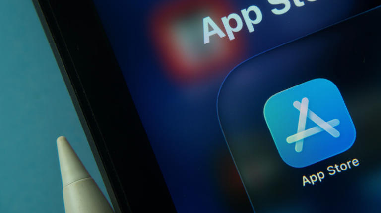 App store on an iPhone