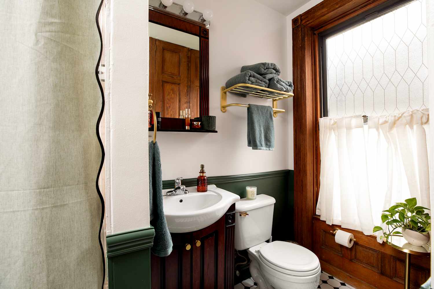 I'm Putting a Nightstand in My Small Bathroom (the Reason Is So Smart)