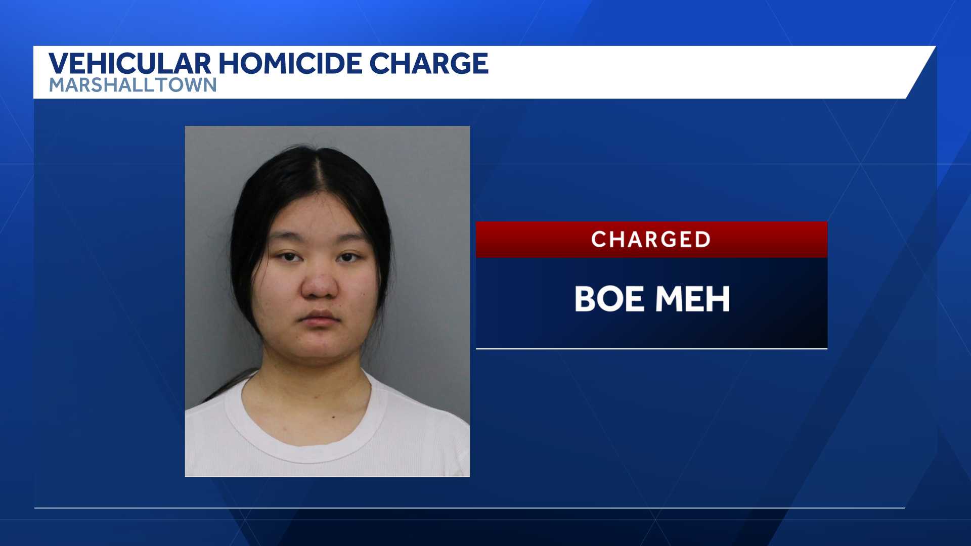 Marshalltown woman charged with vehicular homicide