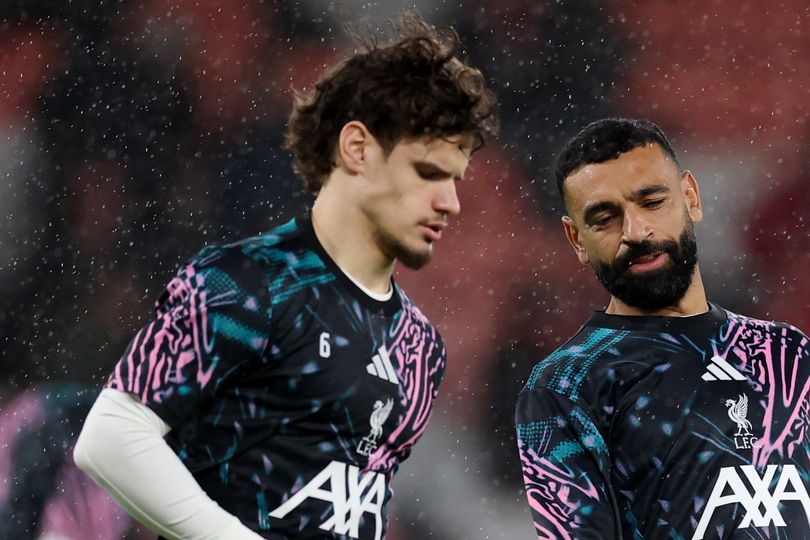 Milos Kerkez prior to the Premier League match between Bournemouth and Liverpool