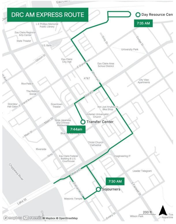 Express bus route from Sojourner House to Day Resource Center to begin ...
