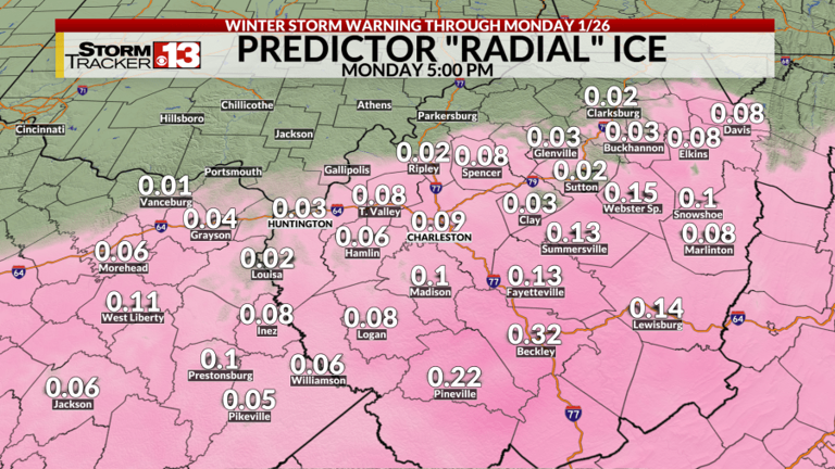 Storm update Saturday night: More ice in spots Sunday