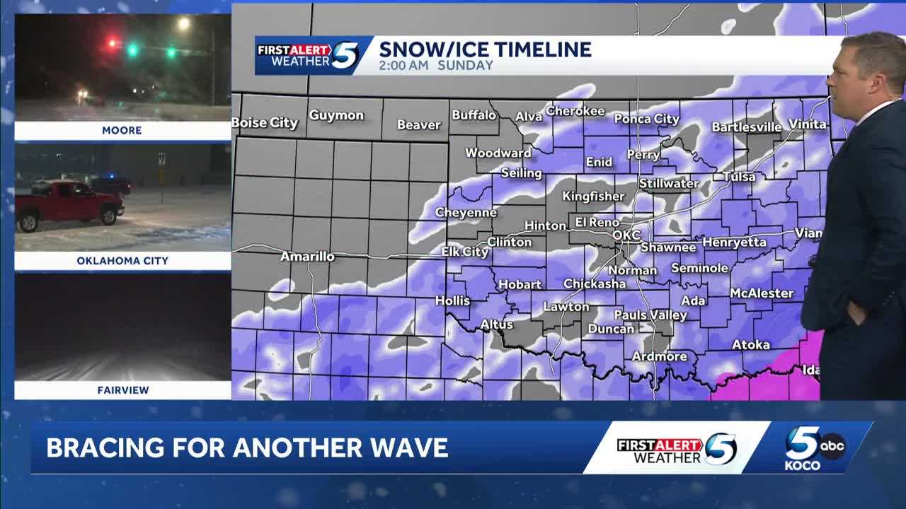 Oklahoma winter storm: Another round of snow moves into Oklahoma