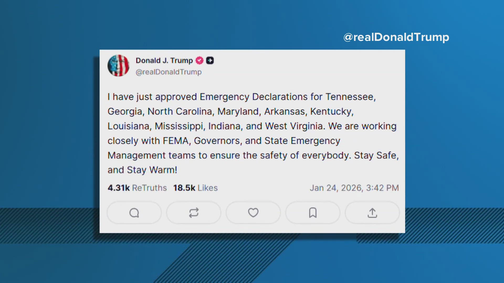 President Trump approves emergency declaration for Louisiana as severe ...