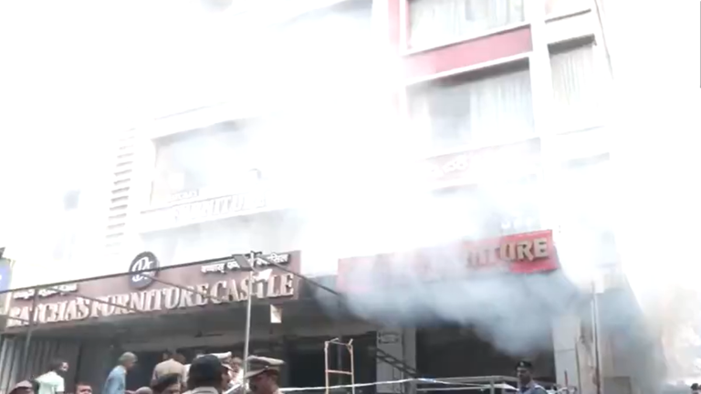 Hyderabad furniture godown fire: 3 dead, rescue operations underway ...