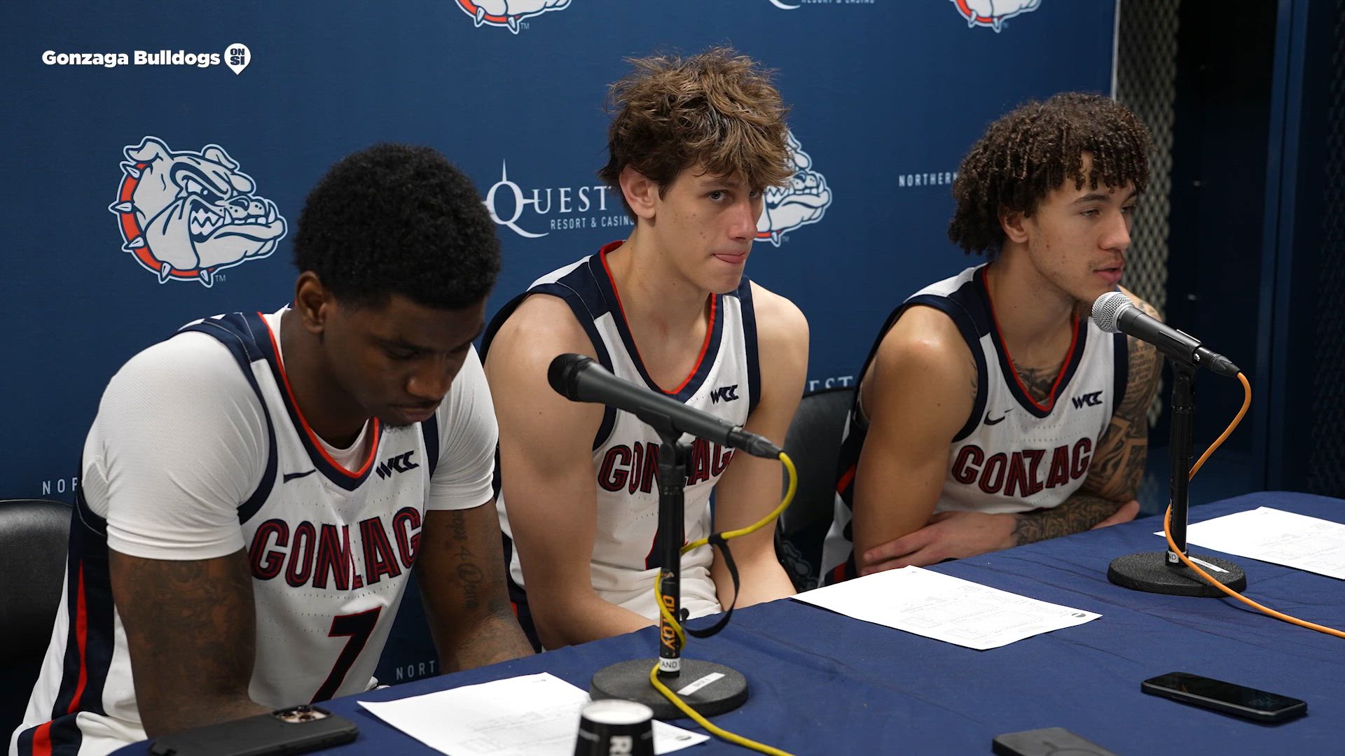 Gonzaga players on their resiliency to win with Ike and Huff out