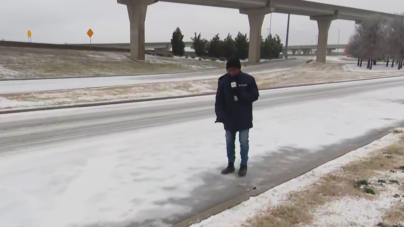 North Texas roads ice over as crews treat highways ahead of worsening ...