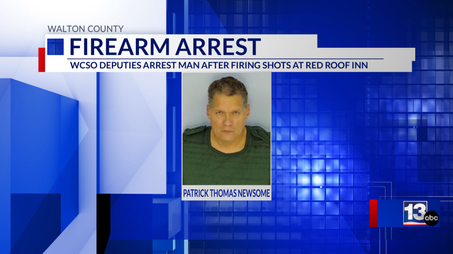 WCSO: Man arrested after firing shots in hotel room in DeFuniak Springs