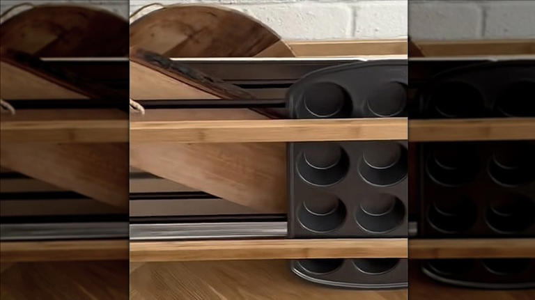 The smart way to use a shoe rack in the kitchen