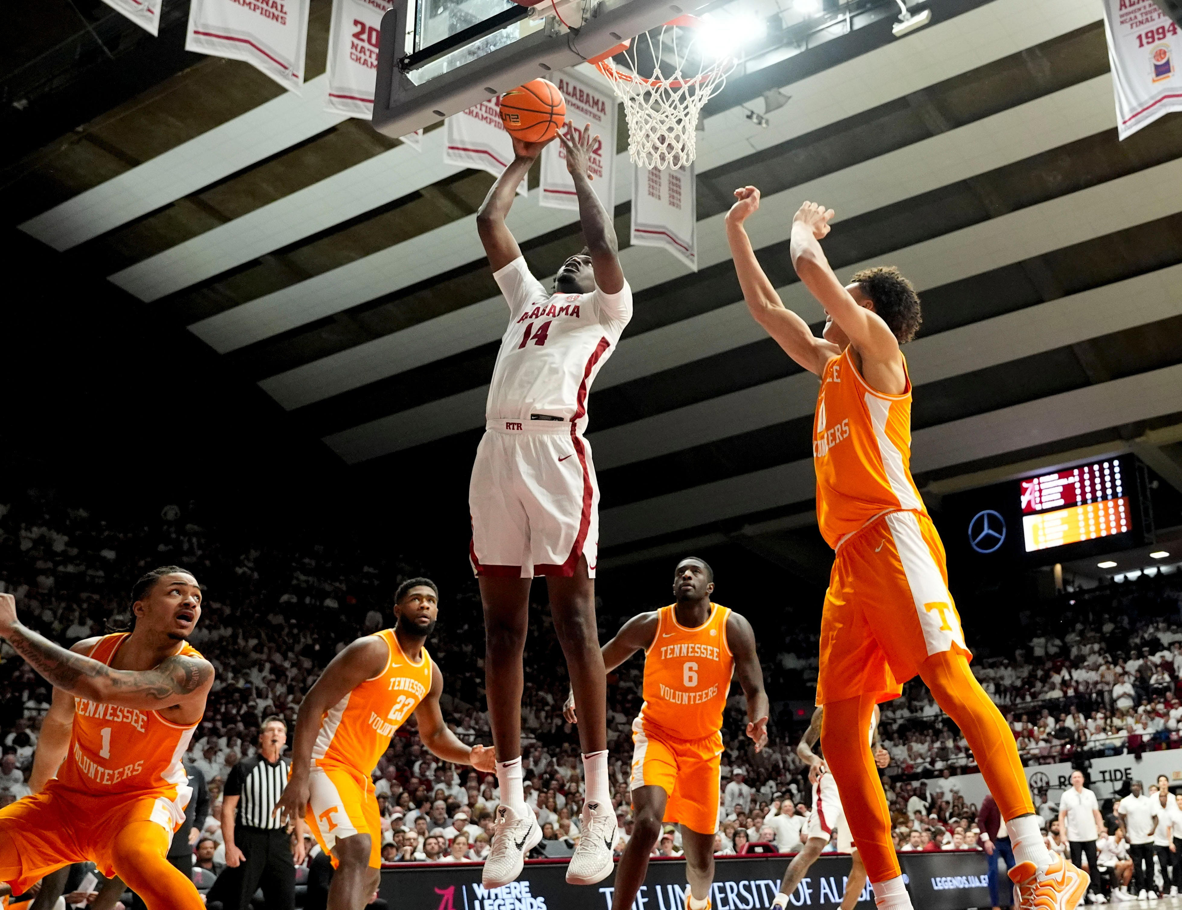Tennessee-Alabama basketball series all time