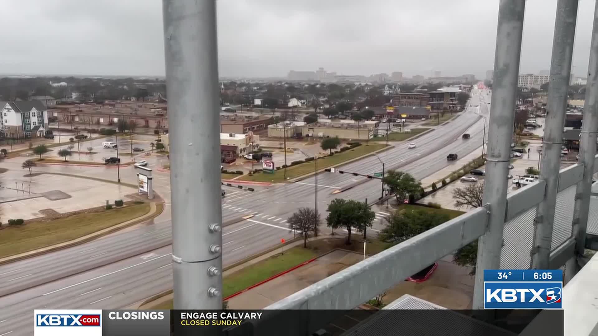 Brazos Valley road conditions expected to worsen as winter storm moves in