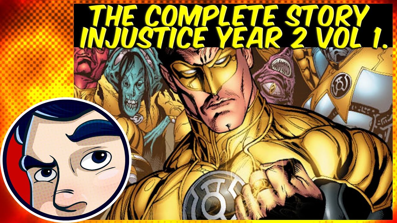 Injustice year 2 vol 1 pits Green vs Yellow Lanterns