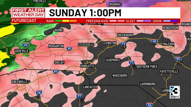 Live coverage: January winter storm latest with WBTV First Alert ...