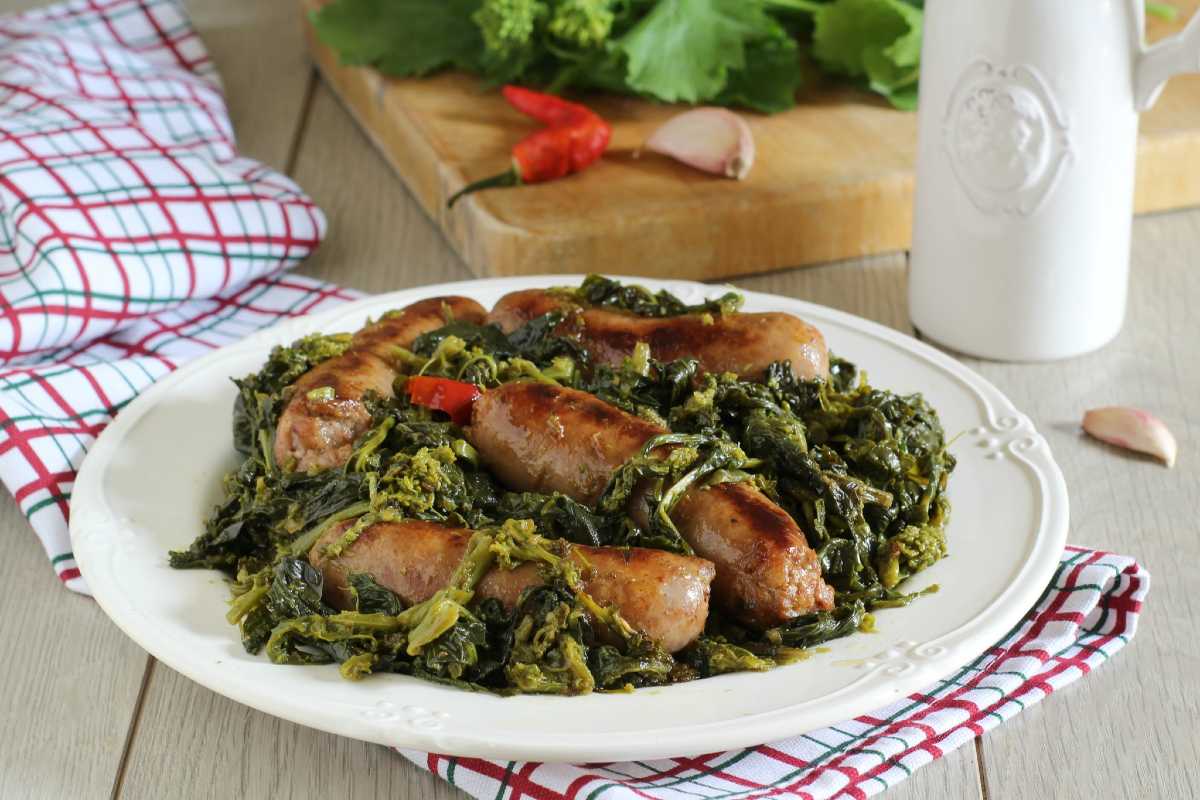 Sausage and broccoli rabe