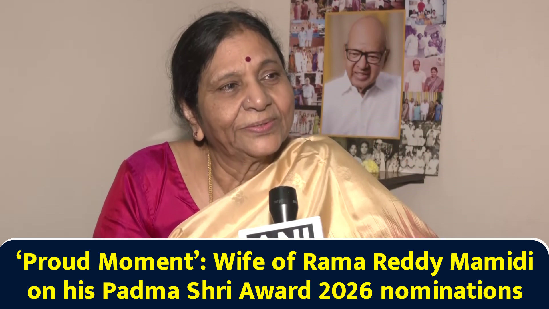 ‘Proud moment’: Wife of Rama Reddy Mamidi on his Padma Shri Award 2026 ...