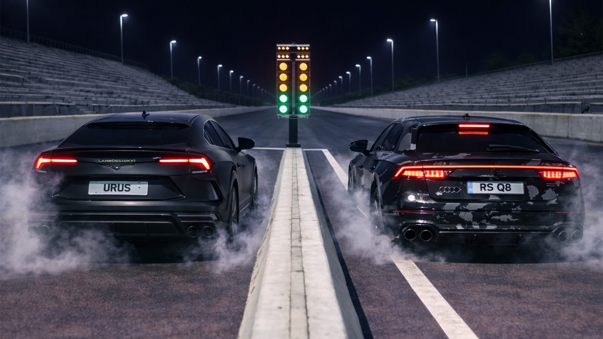 800 HP Audi RSQ8 vs Urus vs Model X drag race