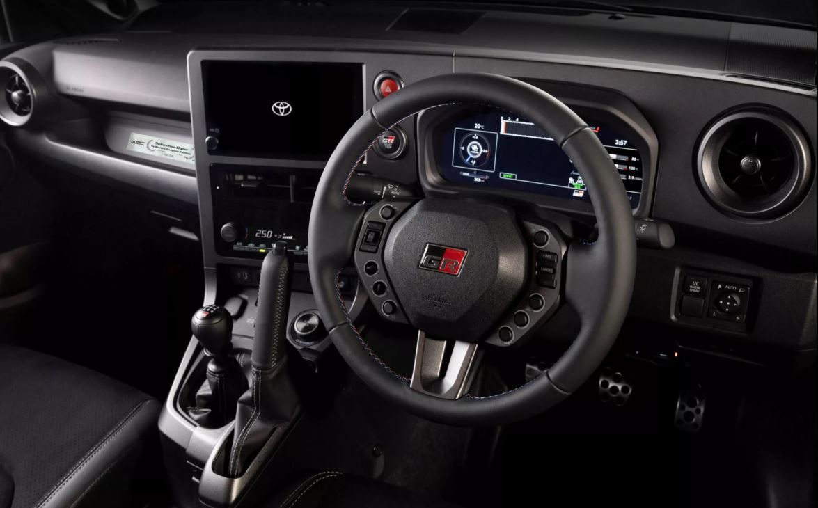 Interior Toyota GR Yaris dengan Detail Reli