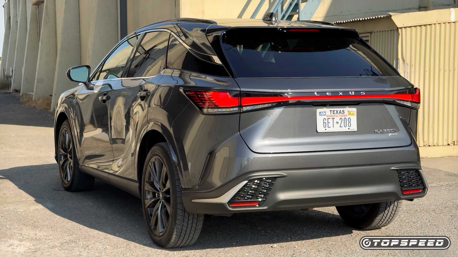 2025 Lexus RX350h F Sport Design Exterior Rear 3.25 view left-1
